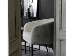 Fluffy Fauteuil Teddy Wit.