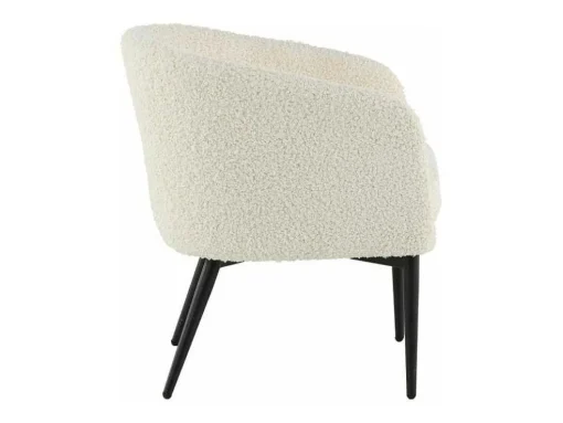 Fluffy Fauteuil Teddy Wit.