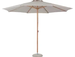 Frank Zonnescherm Parasol Met Dissel O3.5M Teak Decor, Beige.