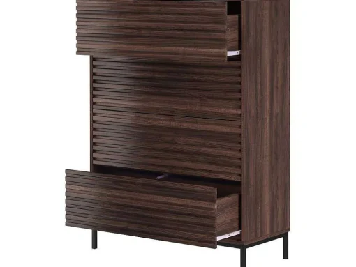 G Commode 4 Laden Notenhout