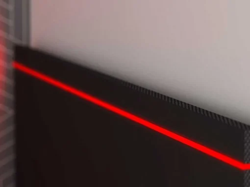 Gamer Bed 2 X 90 X 200 - Met Bureau - Led'S - Antraciet En Rood + Bedbodem - Vouani