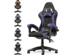 Gaming- En Bureaustoel Ergonomische Computerbureaustoel Met Hoofdsteun En Lumbale Ondersteuning