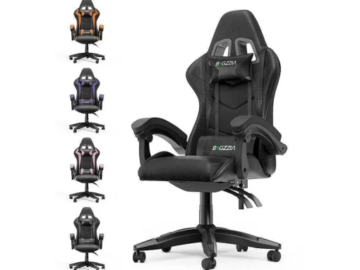 Gaming- En Bureaustoel Ergonomische Computerbureaustoel Met Hoofdsteun En Lumbale Ondersteuning