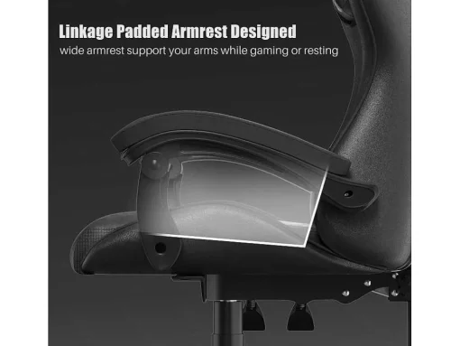 Gaming- En Bureaustoel Ergonomische Computerbureaustoel Met Hoofdsteun En Lumbale Ondersteuning
