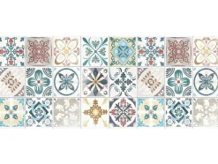 Gangtapijt Santander In Vinyl Met Tegeleffect Santander - 66X160Cm - Multikleuren