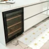 Gangtapijt Van Vinyl Met Art-Decostijl - 66 X 160 Cm - Wit En Goudkleurig - Caroza