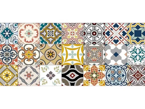 Gangtapijt Van Vinyl Met Vloertegelmotief Rica - 66 X 160 Cm - Meerkleurig