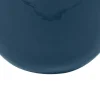 Geemailleerde Metalen Vaas - D. 29 X H. 36 Cm - Messing Afwerking - Groenblauw - Klaudia