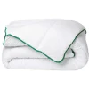 Gematigd Dekbed Met Natuurlijke Antimijtbehandeling Van Dreamea Van Microvezel - 220 X 240 Cm - 300 G/M - Groene Bies - Azylia Ii