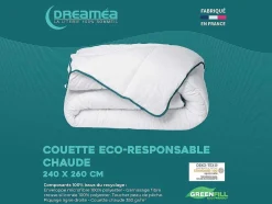 Gerecycled Warm Dekbed Van Dreamea In Microvezel - 240 X 260 Cm - 350 Gr/M - Rosa