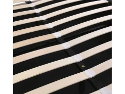 Gestoffeerd Opbergbed - 140X200Cm - Fluwelen Stof - Verstelbaar Hoofdeinde Met Blokpatroon - Grijs