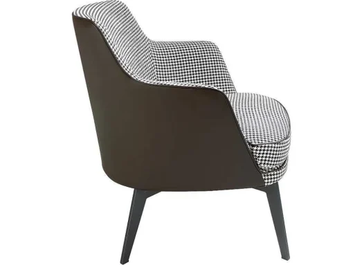 Gestoffeerde Armstoel In Houndstooth Stof 5011 Angel Cerda