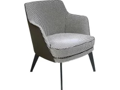 Gestoffeerde Armstoel In Houndstooth Stof 5011 Angel Cerda