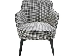Gestoffeerde Armstoel In Houndstooth Stof 5011 Angel Cerda