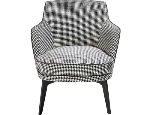 Gestoffeerde Armstoel In Houndstooth Stof 5011 Angel Cerda