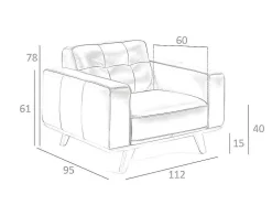 Gestoffeerde Fauteuil Capitone Rundleder 5037 Angel Cerda
