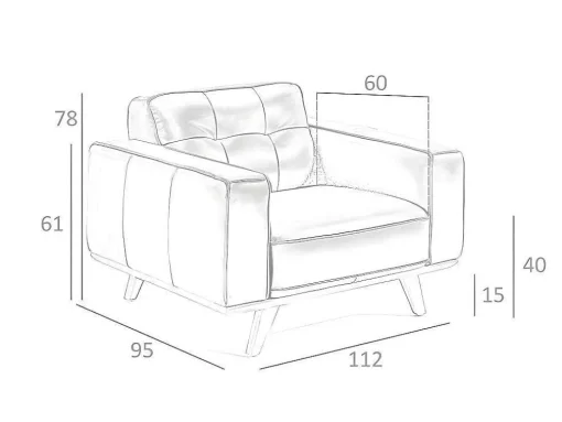 Gestoffeerde Fauteuil Capitone Rundleder 5037 Angel Cerda