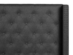 Gewatteerd Hoofdbord Massimo - Stof - 160 Cm - Grijs