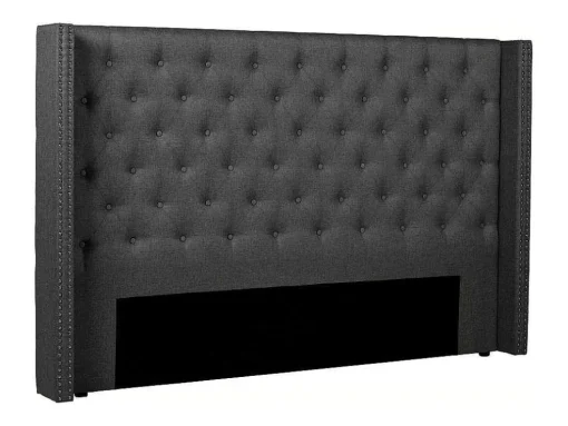 Gewatteerd Hoofdbord Massimo - Stof - 160 Cm - Grijs