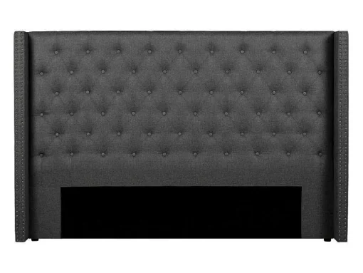 Gewatteerd Hoofdbord Massimo - Stof - 160 Cm - Grijs
