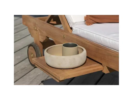 Ghana Ligstoel Goudkleurig, Zilverkleurig.