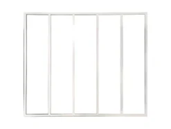 Glazen Binnenraam Bayview - Wit - 150 X 130 Cm - Aluminium