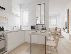 Glazen Binnenraam Bayview Van Alumimium Met Zwarte Poedercoating - 60 X 130 Cm