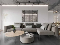 Glazen Binnenraam Bayview Van Alumimium Met Zwarte Poedercoating - 180 X 130 Cm