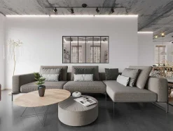 Glazen Binnenraam Bayview Van Aluminium Met Zwarte Poedercoating - 180 X 105 Cm