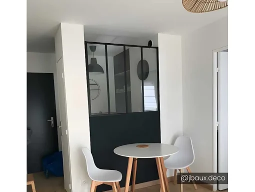 Glazen Binnenraam Bayview Van Aluminium Met Zwarte Poedercoating - 120 X 105 Cm
