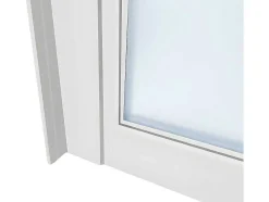 Glazen Binnenraam Bayview In Aluminium Met Witte Poedercoating - 180X105 Cm