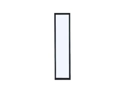 Glazen Binnenraam In Aluminium Met Poedercoating - 30 X 130 Cm - Zwart - Bayview