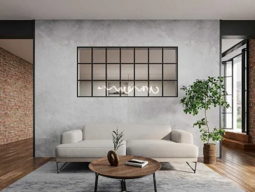 Glazen Binnenraam In Orangeriestijl Van Gepoederlakt Aluminium 210 X 105 Cm Zwart Oransa