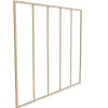Glazen Binnenraam Van Gepoederlakt Aluminium 180 X 130 Cm Lichte Houtkleur Bayview