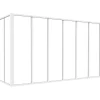 Glazen Hoekbinnenraam In Industriele Stijl In Gepoederlakt Aluminium L210 X L120 X H105 Wit Bayview
