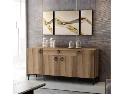Gloria Multifunctioneel Kabinet, Walnoot, 160X42X75 Cm, Epikasa