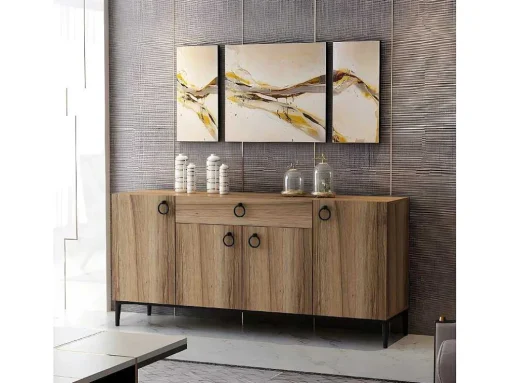 Gloria Multifunctioneel Kabinet, Walnoot, 160X42X75 Cm, Epikasa