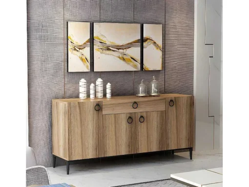 Gloria Multifunctioneel Kabinet, Walnoot, 160X42X75 Cm, Epikasa