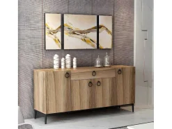 Gloria Multifunctioneel Kabinet, Walnoot, 160X42X75 Cm, Epikasa