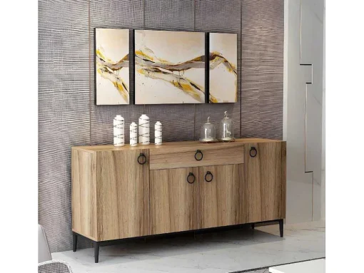 Gloria Multifunctioneel Kabinet, Walnoot, 160X42X75 Cm, Epikasa
