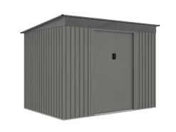 Grijs Metalen Tuinhuisje Van Gegalvaniseerd Staal 4,29 M - Folco