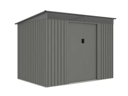 Grijs Metalen Tuinhuisje Van Gegalvaniseerd Staal 4,29 M - Folco