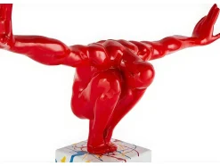 Groot Beeld Soledad Ii Van Hars - L.73 X H.57 Cm - Rood