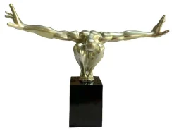 Groot Beeld Soledad Ii Van Hars - L 73 X H 57 Cm - Goud