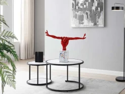 Groot Beeld Soledad Ii Van Hars - L.73 X H.57 Cm - Rood