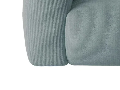 Grote Hoekbank Met Hoek Rechts Van Blauwe Stof Met Textuur Pogni Van Maison Cephy