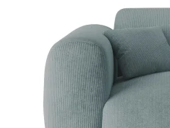 Grote Hoekbank Met Hoek Rechts Van Blauwe Stof Met Textuur Pogni Van Maison Cephy