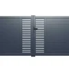 Halfopengewerkte Aluminium Draaipoort Met Motief B350 X H179 Cm Antraciet Orist Ii