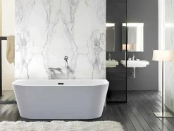 Halfvrijstaand Bad Divina -200L - 150X75X58Cm - Wit