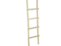 Handdoekenrek Ladder Van Massief Teakhout - Naturelkleur - Fodna
